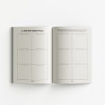 Six Month Undated Vision Planner – Grey Waves